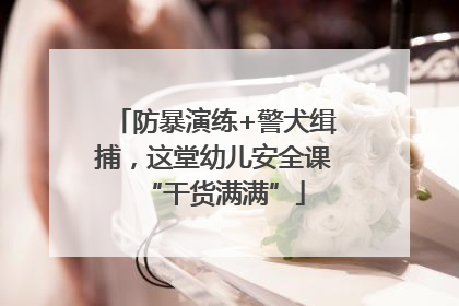 防暴演练+警犬缉捕，这堂幼儿安全课“干货满满”
