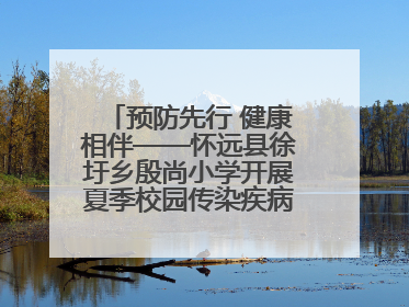预防先行 健康相伴——怀远县徐圩乡殷尚小学开展夏季校园传染疾病防控主题活动