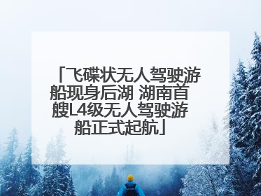 飞碟状无人驾驶游船现身后湖 湖南首艘L4级无人驾驶游船正式起航