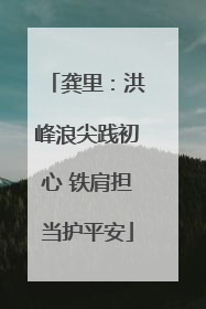 龚里：洪峰浪尖践初心 铁肩担当护平安