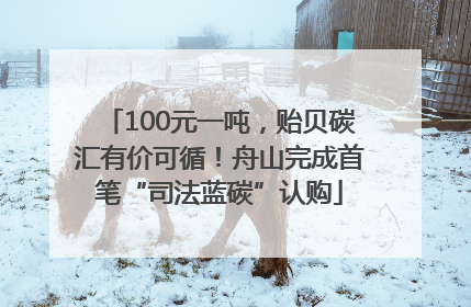 100元一吨，贻贝碳汇有价可循！舟山完成首笔“司法蓝碳”认购