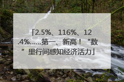 2.5%、116%、12.4%……第一、新高！“数”里行间感知经济活力