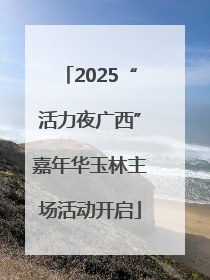 2025“活力夜广西”嘉年华玉林主场活动开启