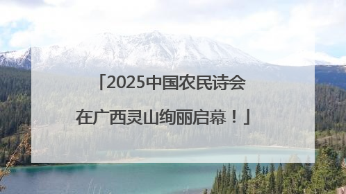 2025中国农民诗会在广西灵山绚丽启幕！