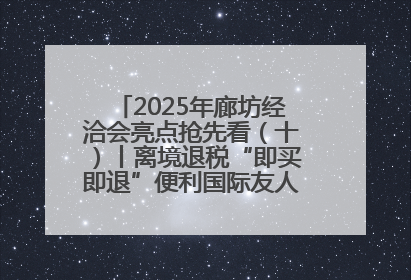 2025年廊坊经洽会亮点抢先看（十）丨离境退税“即买即退”便利国际友人“买买买”
