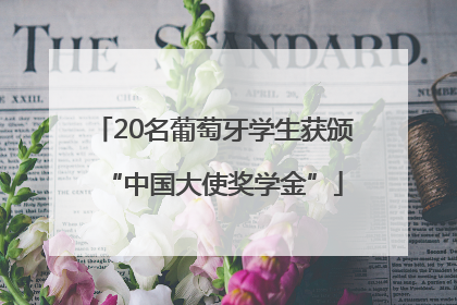 20名葡萄牙学生获颁“中国大使奖学金”
