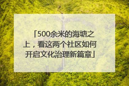 500余米的海塘之上，看这两个社区如何开启文化治理新篇章