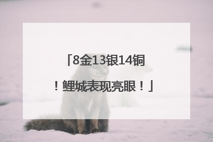 8金13银14铜！鲤城表现亮眼！