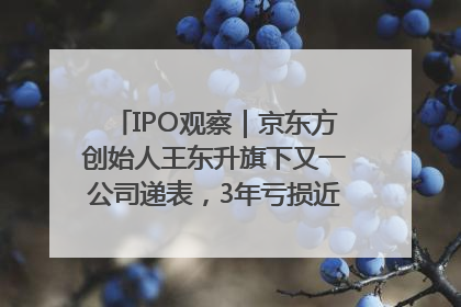 IPO观察｜京东方创始人王东升旗下又一公司递表，3年亏损近50亿元，近8成收入来自同一客户